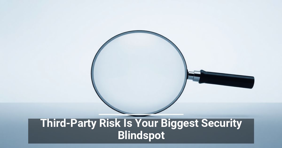 Your Biggest Security Blindspot- Third Party Risk