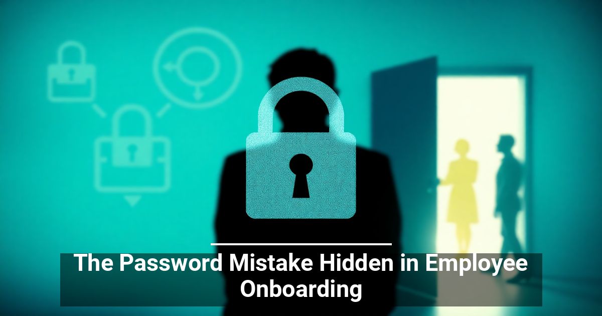 Employee Onboarding Password Mistakes to Avoid